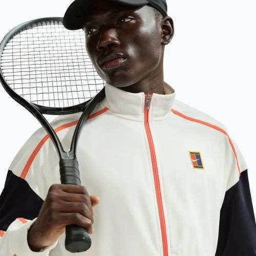 Pánska tenisová mikina Nike Court Heritage sail/turf orange