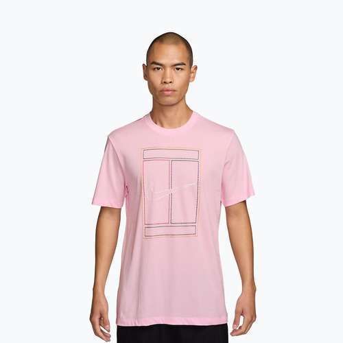 Pánske tričko Nike Court Heritage pink foam