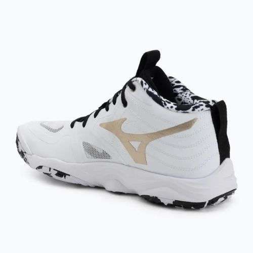 Volejbalové topánky Mizuno Wave Momentum Elite Mid white/black/ge gold