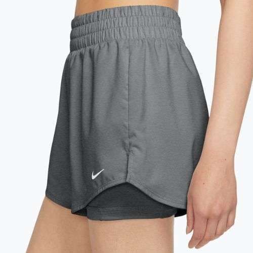 Dámske šortky Nike One Dri-Fit High-Waisted 3" 2In1 smoke grey/heather/white