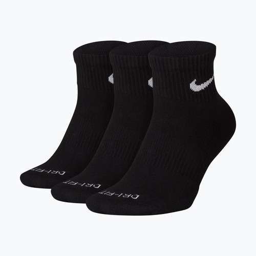 Ponožky Nike Everyday Plus Cushioned Ankle 3 páry black/white