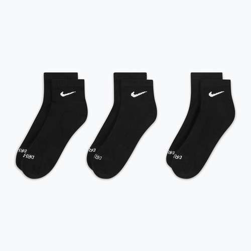 Ponožky Nike Everyday Plus Cushioned Ankle 3 páry black/white