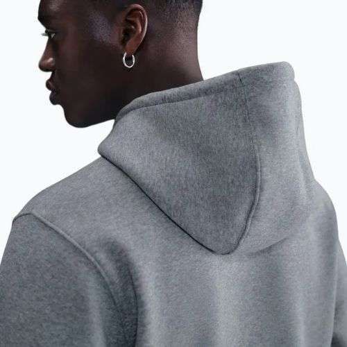 Pánska mikina Nike Club Pullover Hoodie dark grey heather/light smoke grey/white