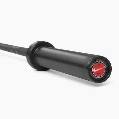 Rovná osa  Nike Strength Coated Premium Barbell black just do it