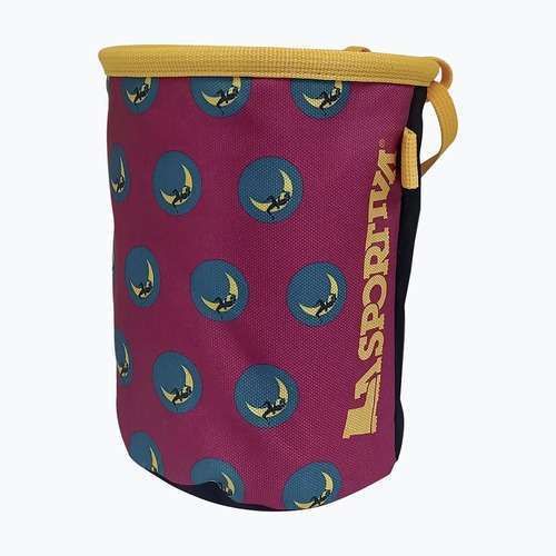 Vrecko na magnézium La Sportiva Granite Climbing On The Moon fuchsia/yellow