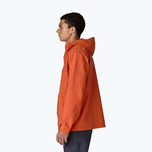 Pánska nepremokavá bunda Patagonia Outdoor Everyday Rain coal orange