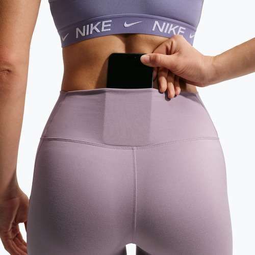 Dámske tréningové legíny Nike One High-Waisted 7/8 light violet ore/white