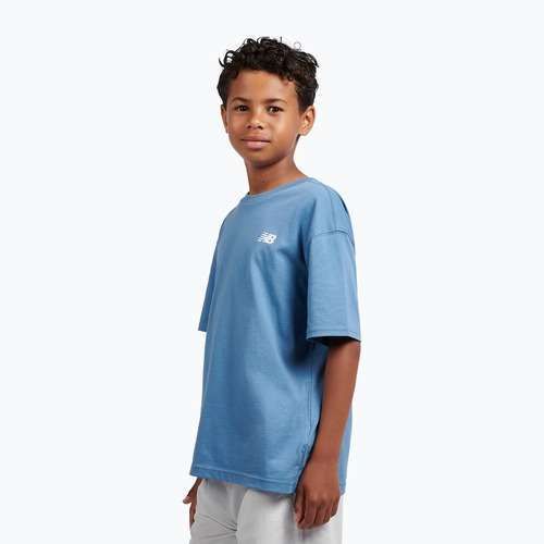 Detské tričko New Balance Jersey Small Logo Tee shoreline blue