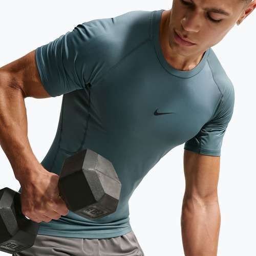 Pánske tréningové tričko Nike Pro Dri-Fit Tight Fitness mineral slate/black