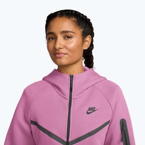 Dámska mikina  Nike Sportswear Tech Fleece Windrunner light magenta/black