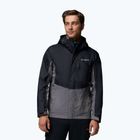 Pánska nepremokavá bunda Columbia Pouring Adventure III black/city grey