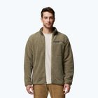 Pánska fleecová bunda Columbia Rugged Ridge High Pile Full Zip stone green