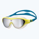 Detské plavecké okuliare arena The One Mirror Jr silver/soft green/blue cosmo
