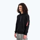 Pánska mikina Alpha Industries Puff Print Hoodie black