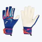 Detské brankárske rukavice Reusch Attrakt Gold X NC Junior sharp blue/white/shocking orange