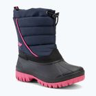 Juniorské snehule KangaROOS K-Ben dk navy / daisy pink