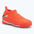 Futbalové kopačky PUMA Future 9 Match TT + Mid Jr glowing red/puma white/puma black/puma silver