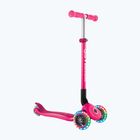 Detská trojkolesová kolobežka Globber Primo Foldable Lights fuchsia