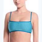 Vrchný diel plaviek Nike Ripple Texture Bralette Classic Bikini bleached turquoise