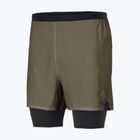 Pánske bežecké šortky SCOTT Hybrid Endurance Tech wood grey/black