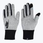 Dámske bežecké rukavice Nike Club Fleece grey heather/black/black