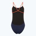 Dámske jednodielne plavky TYR Hexa Cutoutfit navy/orange 2