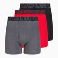 Pánske spodné prádlo Under Armour Perf Cotton 6", 3 ks carbon black/galaxy black