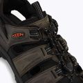 KEEN Targhee III pánske sandále sivé/čierne 8