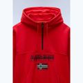 Pánska mikina Napapijri Burgee Half Zip Hooded 2.0 red goji 7