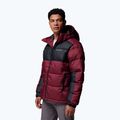 Pánska zateplená bunda Columbia Pike Lake II Hooded rich wine/black 4