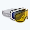 Dámske lyžiarske okuliare Giro Moxie white & grey chute/ cobalt/ yellow