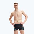 Pánske plavecké šortky Speedo Tech Print black/orange 4