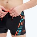 Pánske plavecké šortky Speedo Tech Print black/orange 8