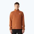 Pánska fleecová mikina The North Face Glacier Fleece 1/4 Zip burnt umber
