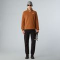 Pánska fleecová mikina The North Face Glacier Fleece 1/4 Zip burnt umber 2