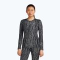 Dámsky trekkingový longsleeve Icebreaker Merino 260 Tech Vertex Crewe Delta Lines AOP black/snow/j