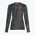Dámsky trekkingový longsleeve Icebreaker Merino 260 Tech Vertex Crewe Delta Lines AOP black/snow/j 7