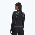 Dámske tréningové tričko longsleeve Under Armour ColdGear Textured 1/2 Zip black/white/metallic silver 3