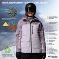 Dámska lyžiarska bunda Columbia Highland Summit III Insulated lavender pearl/shale purple 13