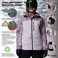 Dámska lyžiarska bunda Columbia Highland Summit III Insulated lavender pearl/shale purple 14