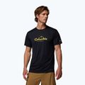Pánske tričko Columbia Zero Rules Light Graphic Crew black/scripted peaks