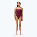 Dámske jednodielne plavky Lacoste MF7264 penumbra / alizarin / red 3