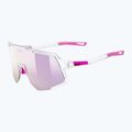 Slnečné okuliare UVEX Sequenze clear/mirror pink