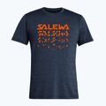 Pánske trekingové tričko Salewa Puez Hybrid 2 Dry premium navy melange 00-0000027397