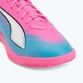 Detské kopačky  PUMA Ultra 6 Play It Jr poison pink/puma wht/sun stream/bright aqua/puma blk 7