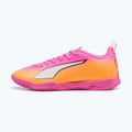 Detské kopačky  PUMA Ultra 6 Play It Jr poison pink/puma wht/sun stream/bright aqua/puma blk 9