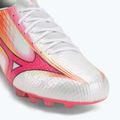 Futbalové kopačky Mizuno Alpha III Japan AG white/fuchsia purple 7