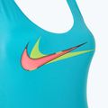 Dámske jednodielne plavky Nike Multi Logo Crossback dusty cactus 3