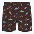 Pánske plavecké šortky Nike Multi Print 5" Volley baroque brown 5