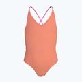 Detské jednodielne plavky Nike Ocean Bound Ripple Texture Lace Up pink glow